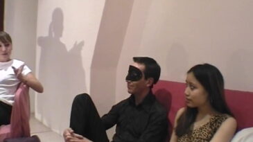 French Threesome sex for a cute amateur asian girl